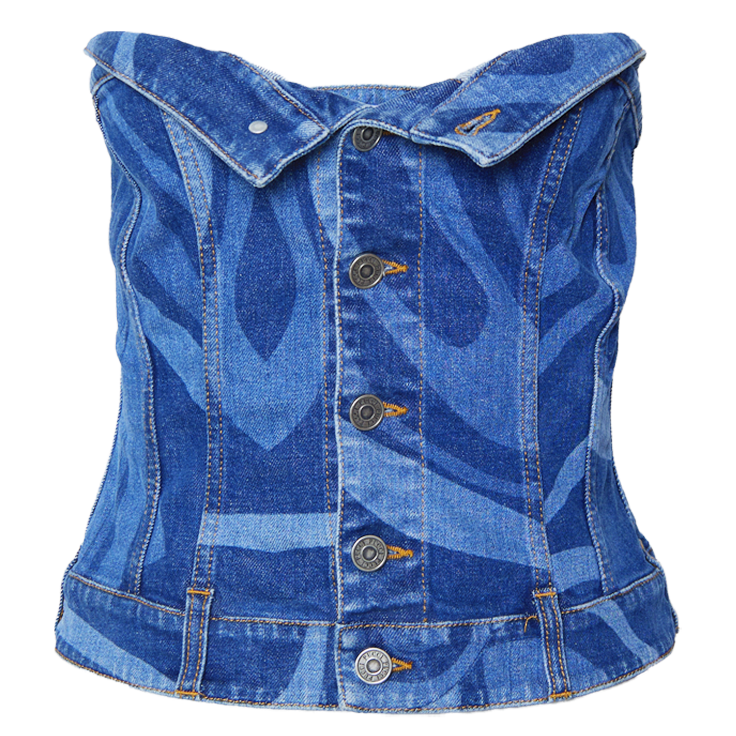 DENIM CORSET TOP