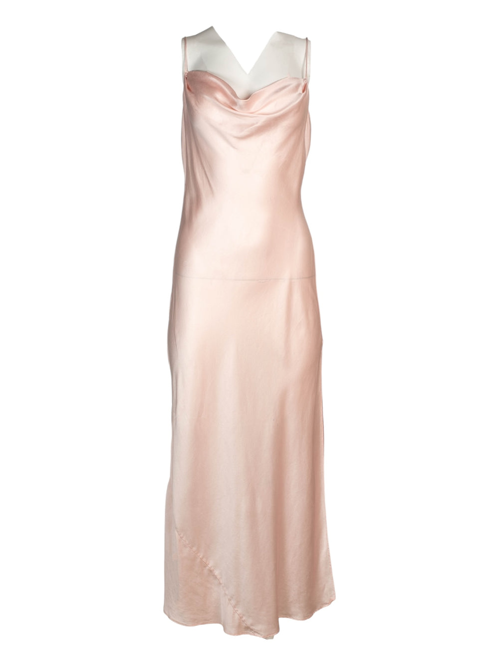 2000 BABY PINK SILK MAXI DRESS