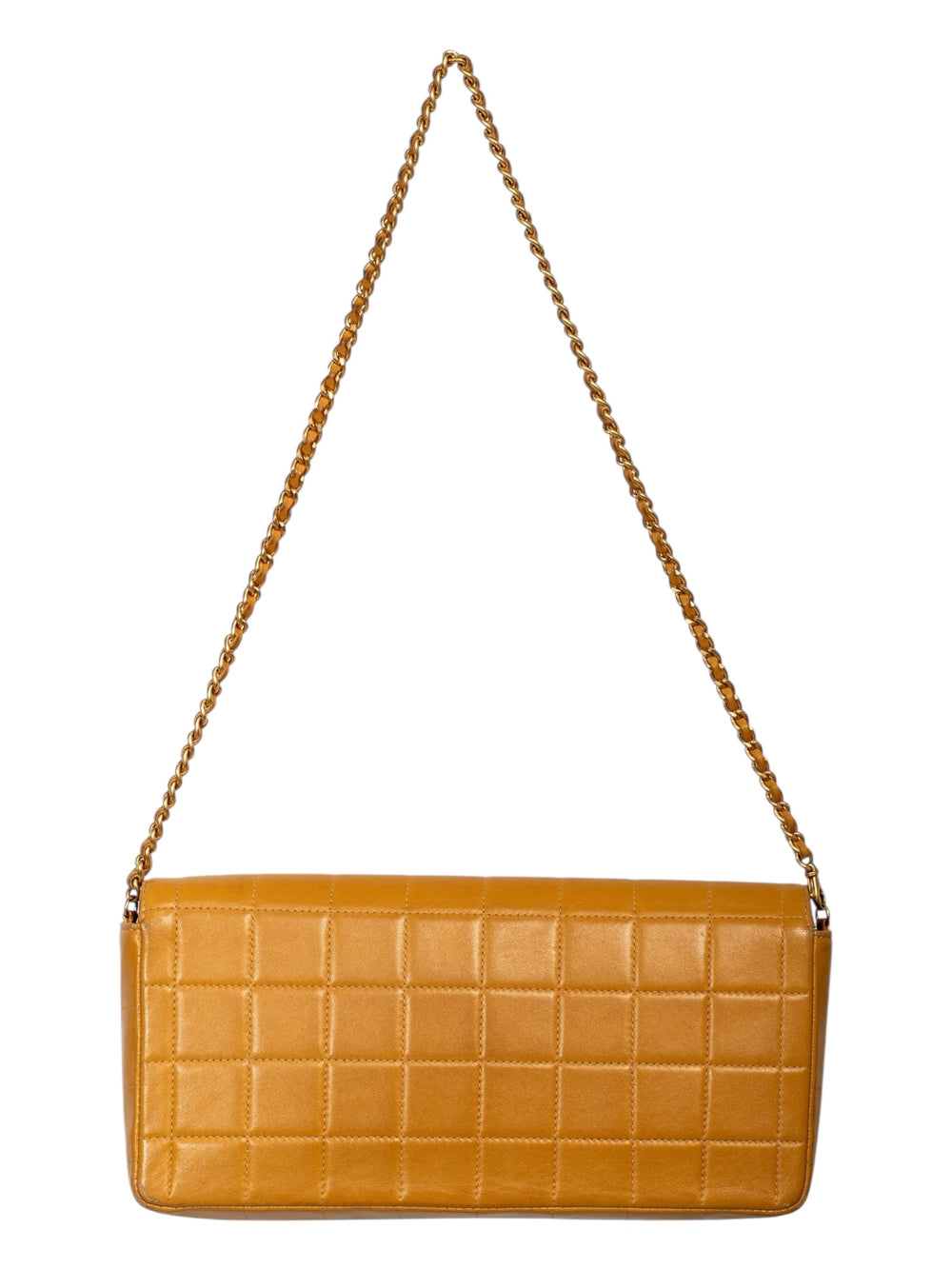 EAST WEST CHOCOLATE BAR CAMEL PURSE