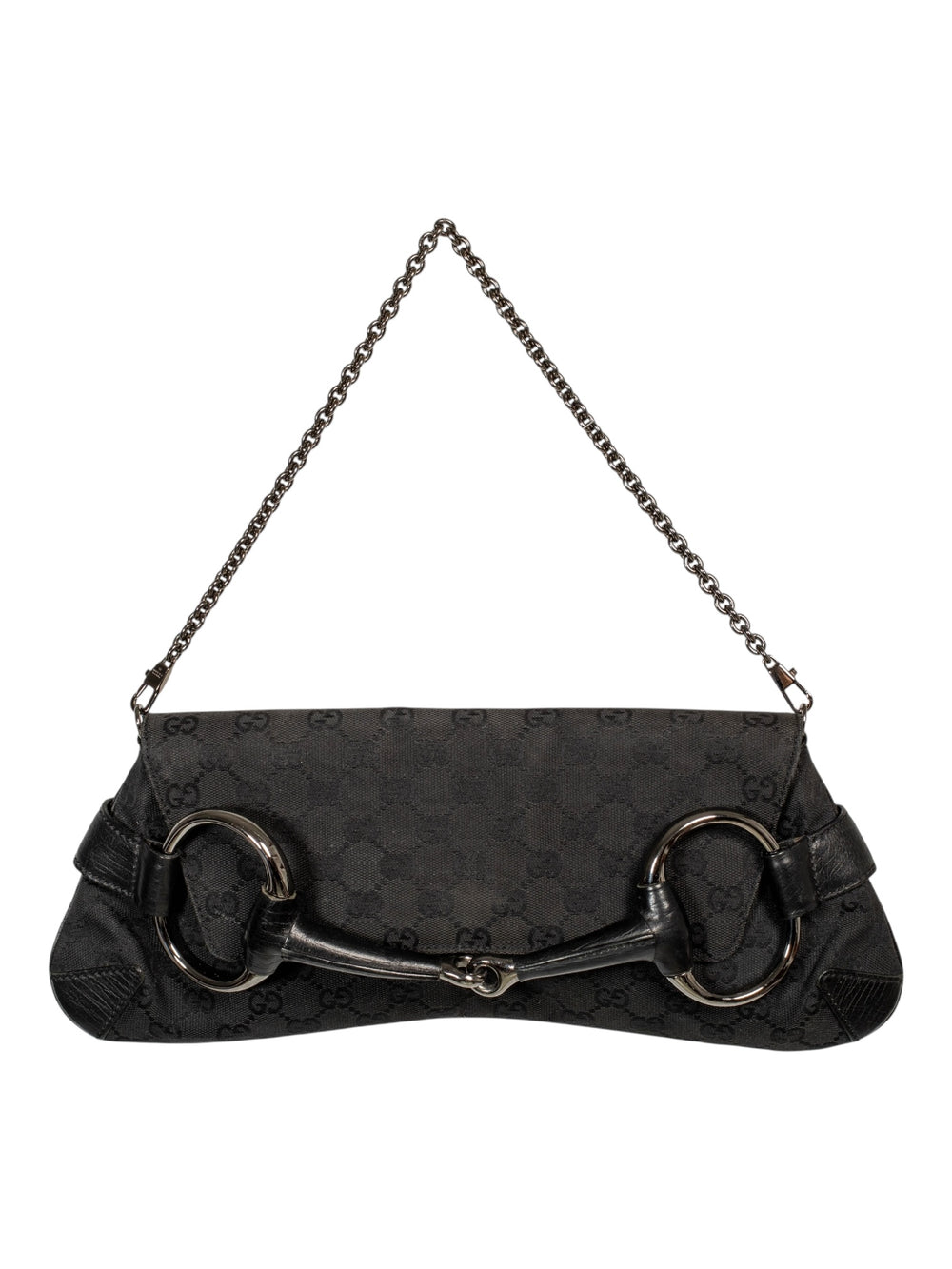 HORSEBIT CANVAS 1955 MONOGRAM CHAIN PURSE