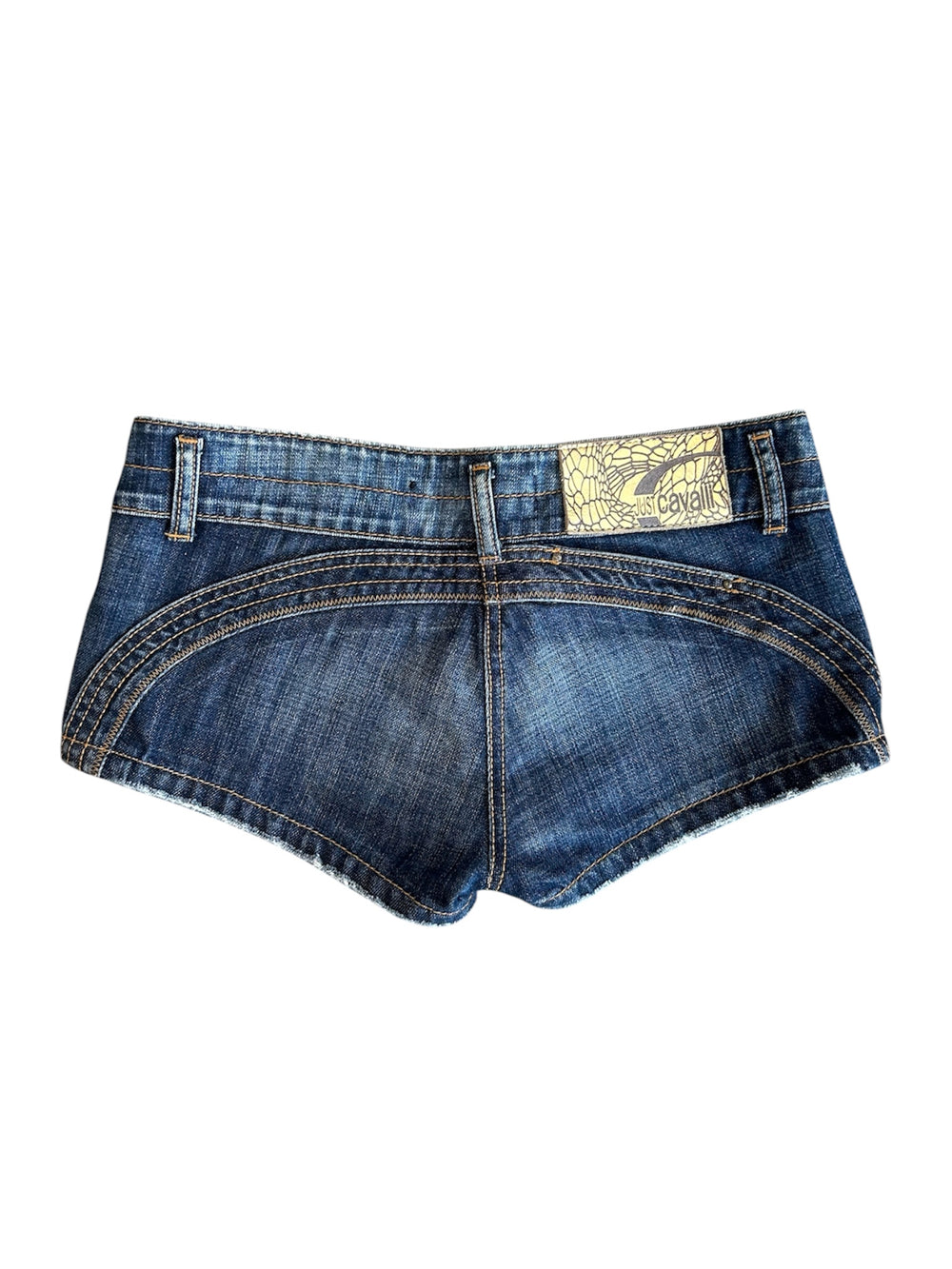 00S DENIM LOW RISE MICRO SHORTS @EA