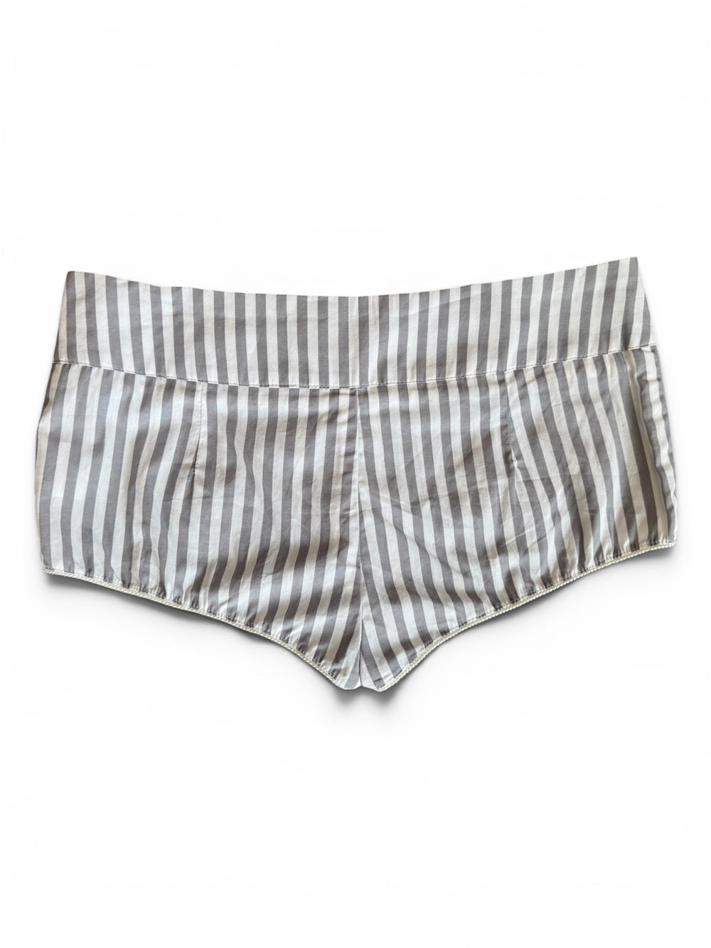 GREY & WHITE STRIPED SAILOR HOT SHORTS