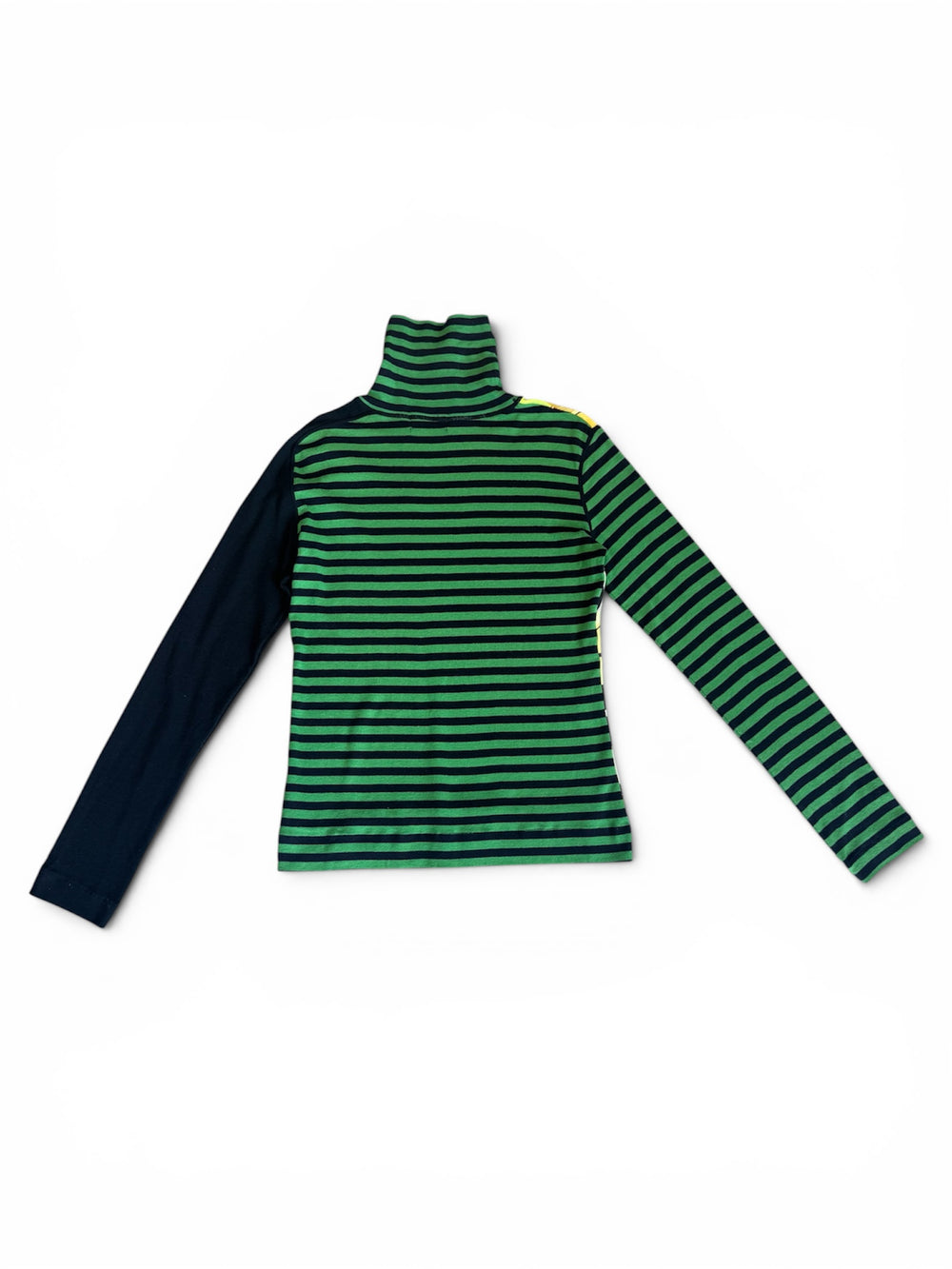 STRIPED & POP ART PRINT TURTLENECK @SM