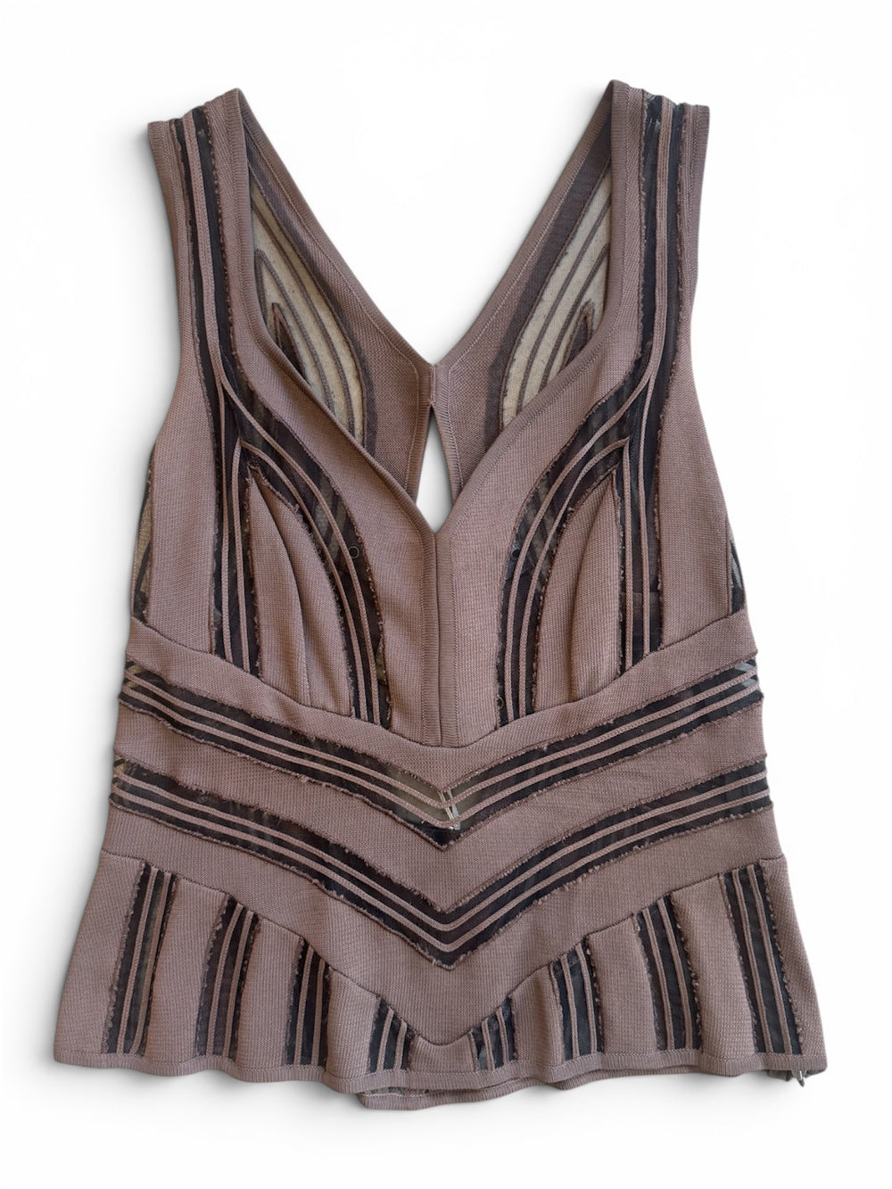 GALLIANO ERA BROWN BUCKLE TOP @SM