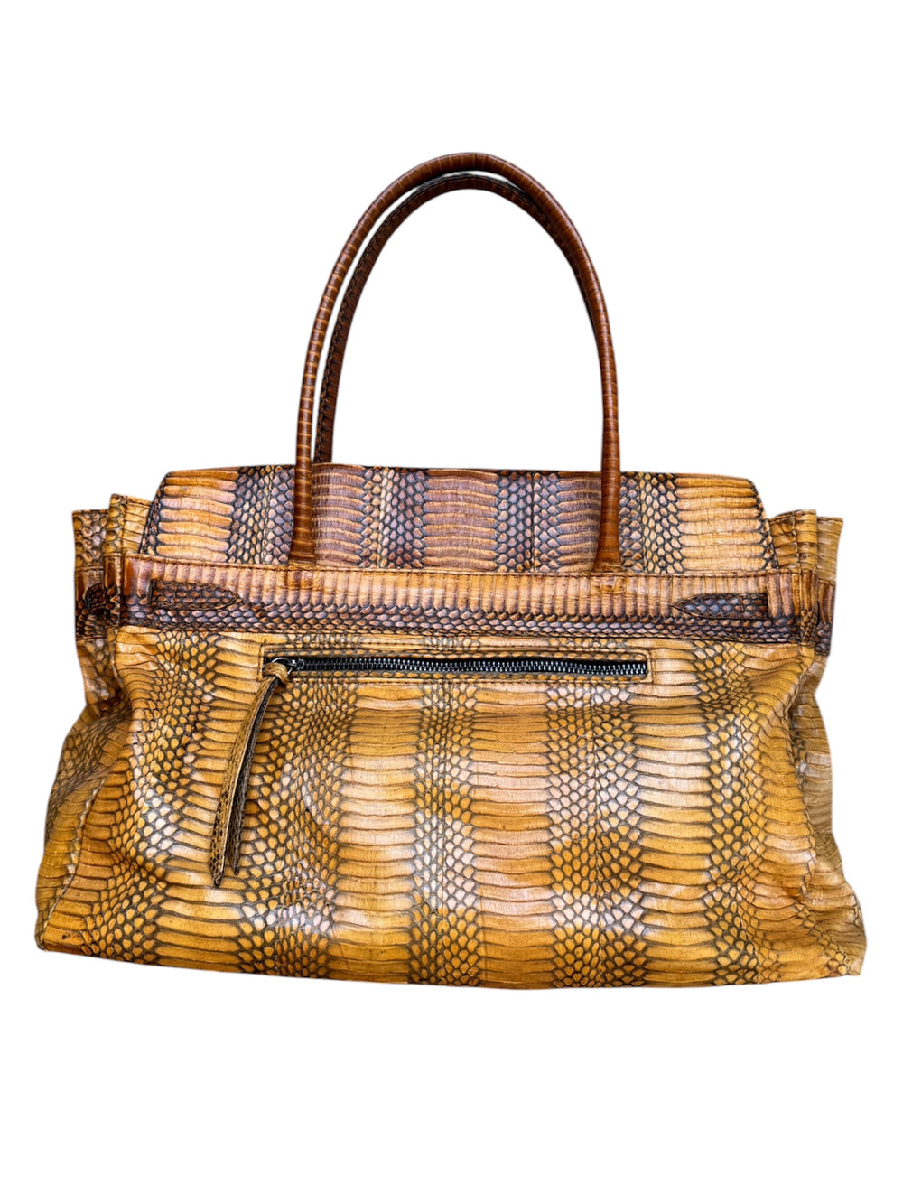 SIENNA ORANGE SNAKESKIN BAG(BIRKIN STYLE)(NWT)@MMC
