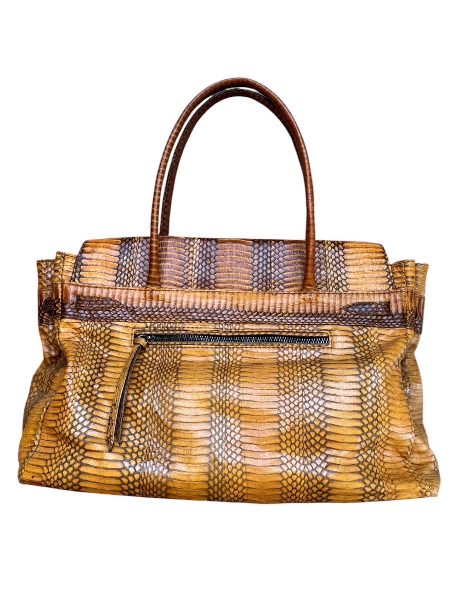 SIENNA ORANGE SNAKESKIN BAG(BIRKIN STYLE)(NWT)@MMC