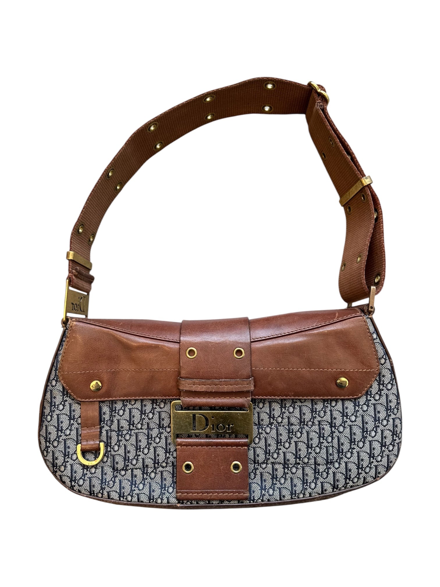 MONOGRAM BROWN LEATHER COLUMBUS BAG (AS IS)@SM