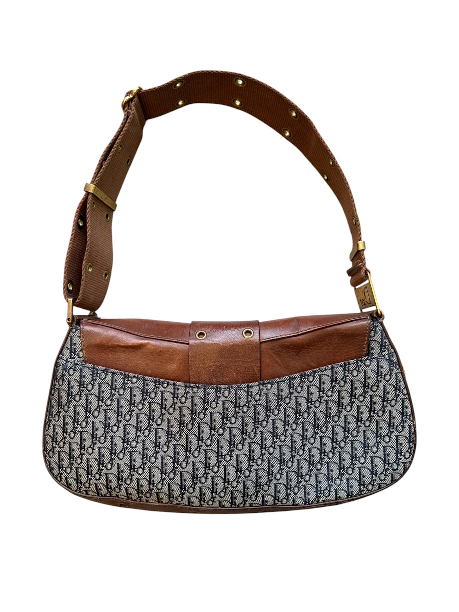 MONOGRAM BROWN LEATHER COLUMBUS BAG (AS IS)@SM