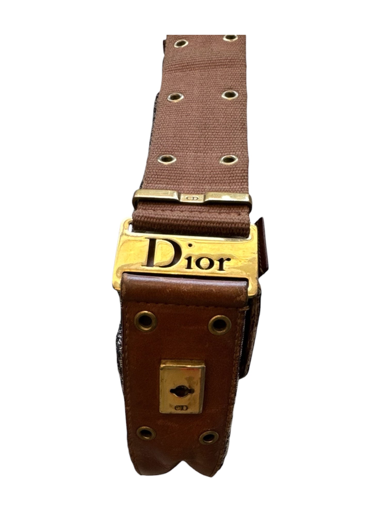 MONOGRAM BROWN LEATHER COLUMBUS BAG (AS IS)@SM