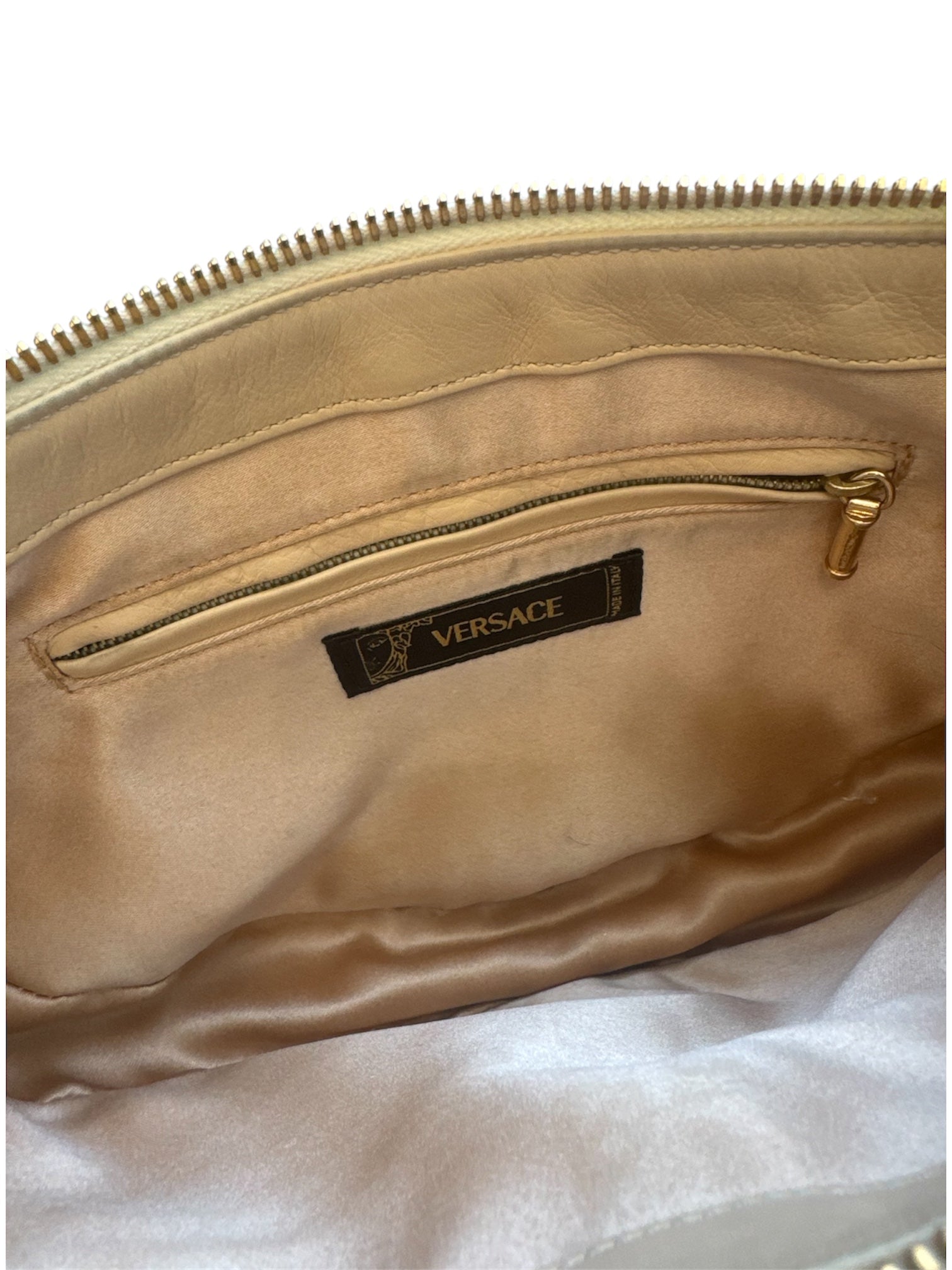 00S BEIGE PYTHON CHAIN SHOULDER BAG