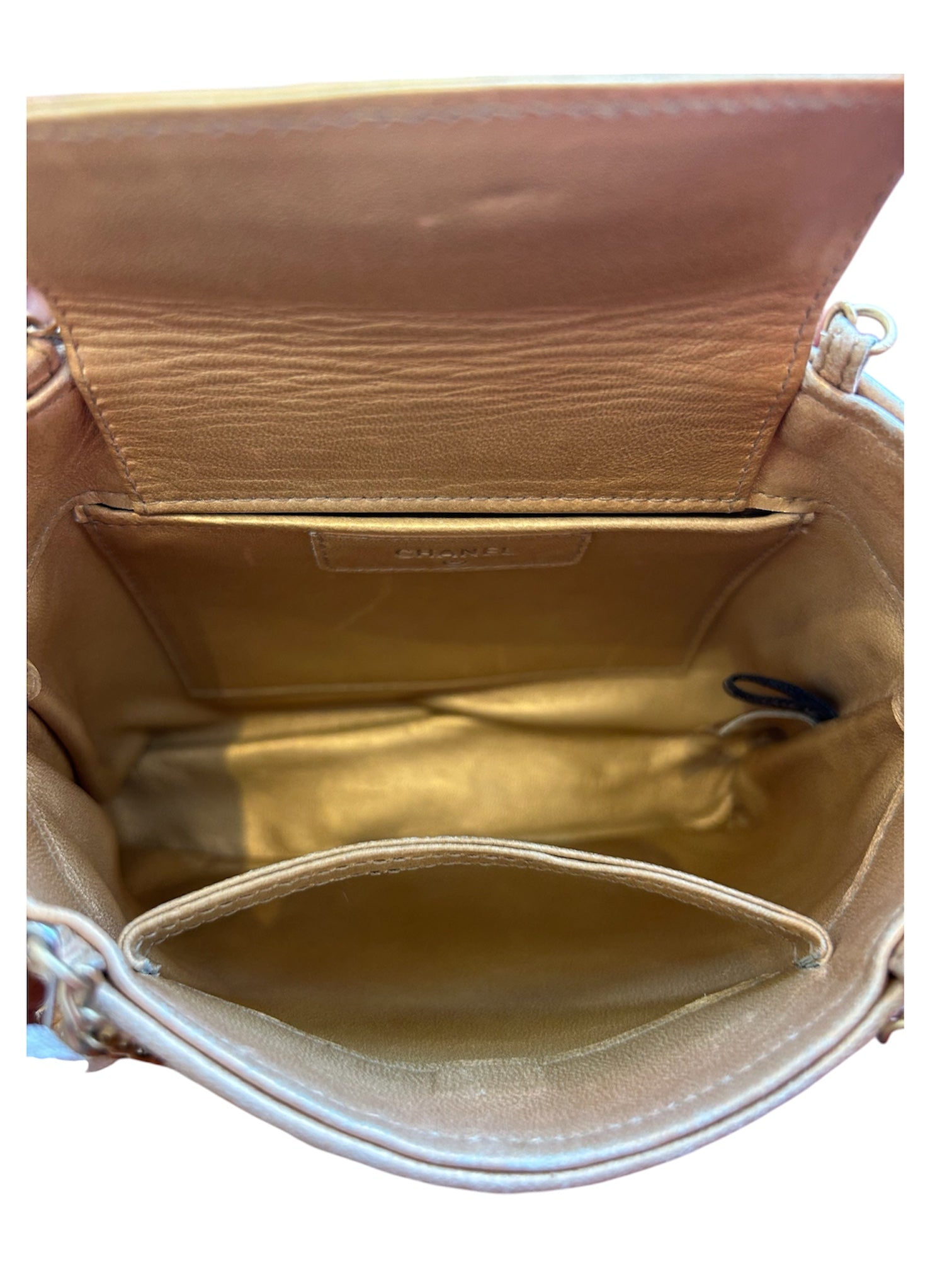 VERY RARE BEIGE OSTRICH FEATHER BEADED CC HANDBAG @MJ