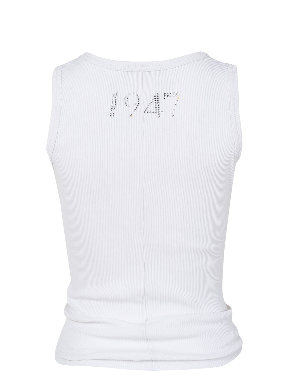 2003 WHITE J'ADORE DIOR RHINESTONE TANK TOP