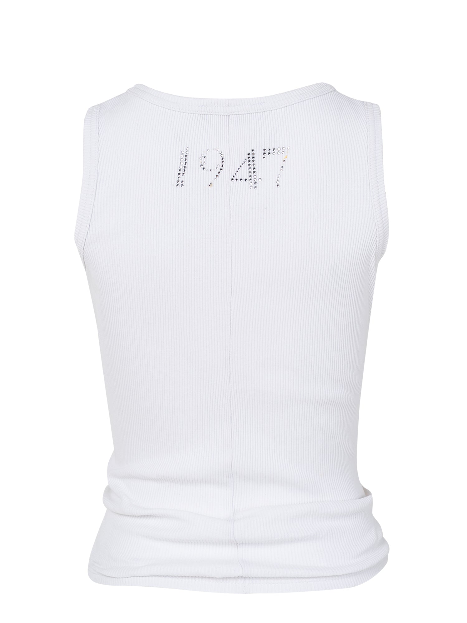 2003 WHITE J'ADORE DIOR RHINESTONE TANK TOP