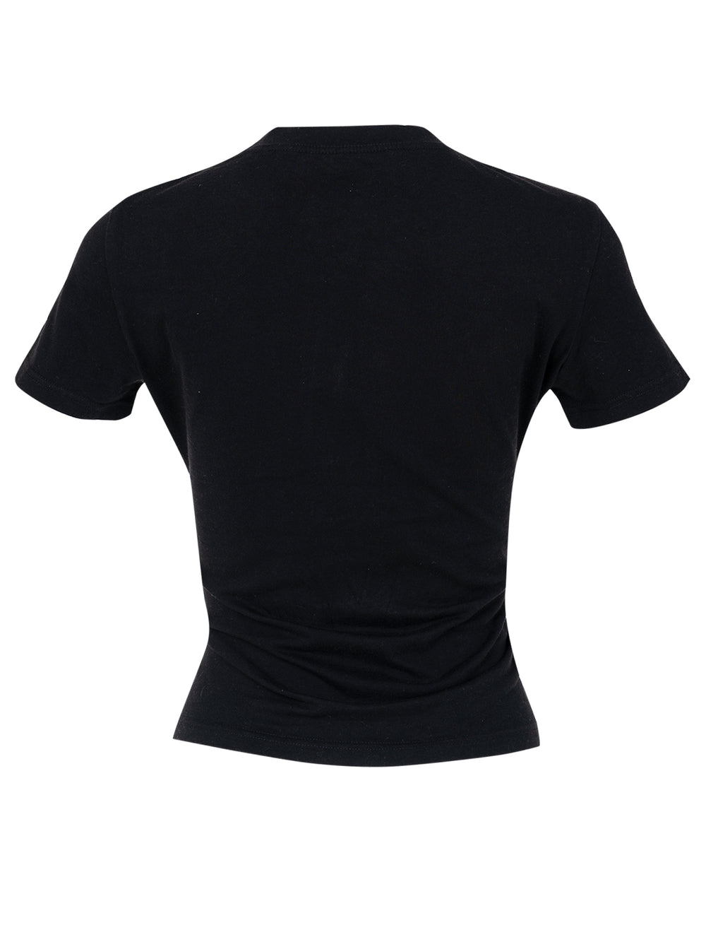 SS03 BLACK T SHIRT WITH DENIM LOGO