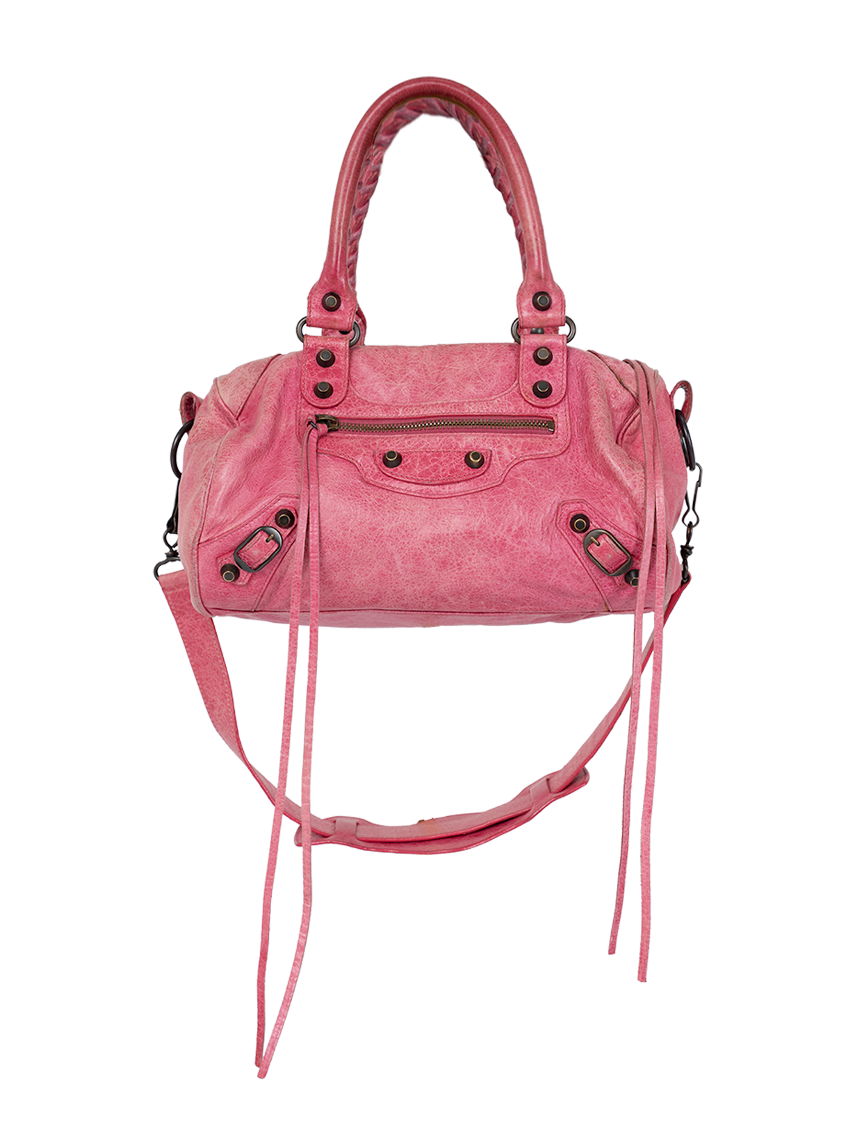 PINK DISTRESSED LE CITY FIRST BAG