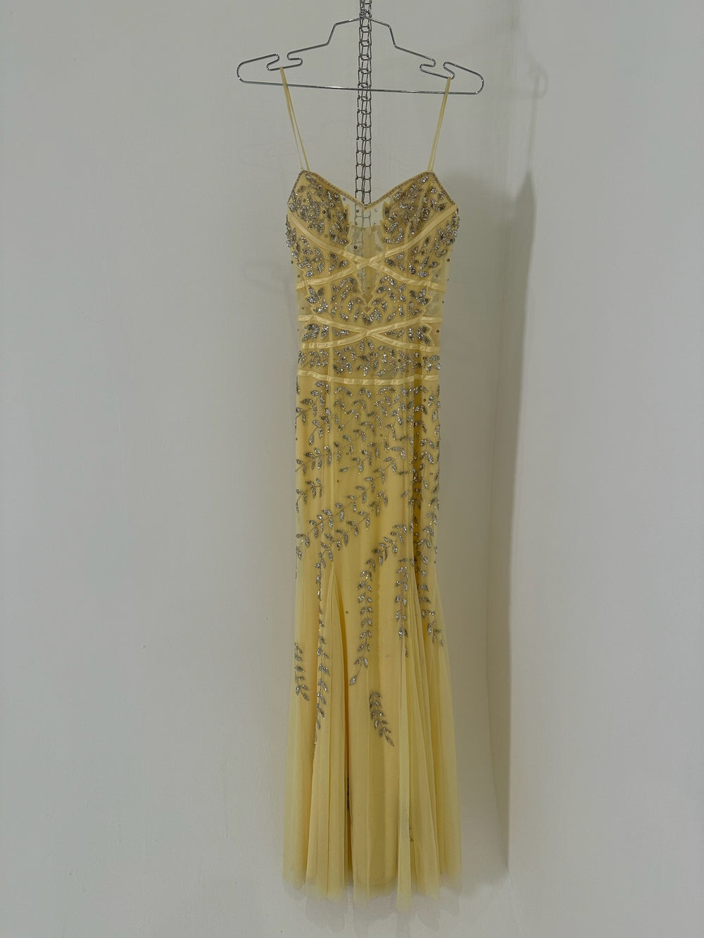 BEADED YELLOW GOWN