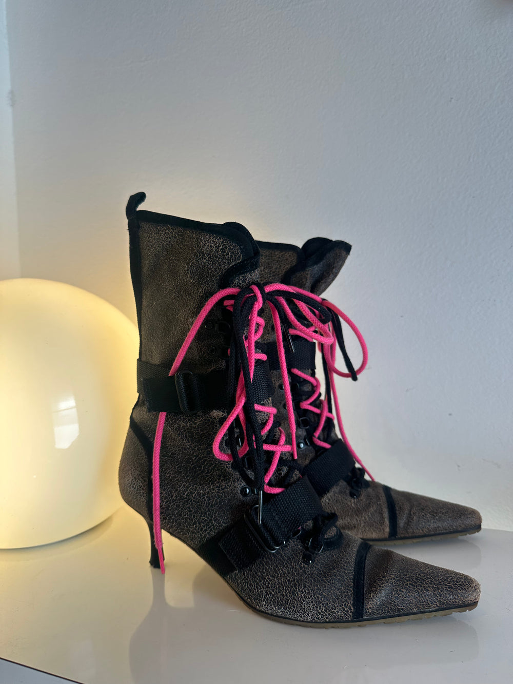 LACE-UP ANKLE BOOTS