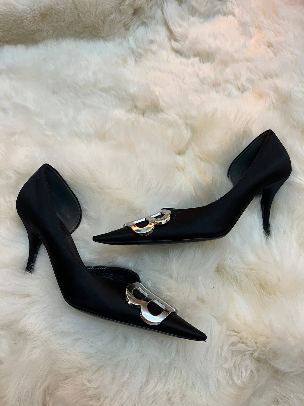 Black Logo Pumps