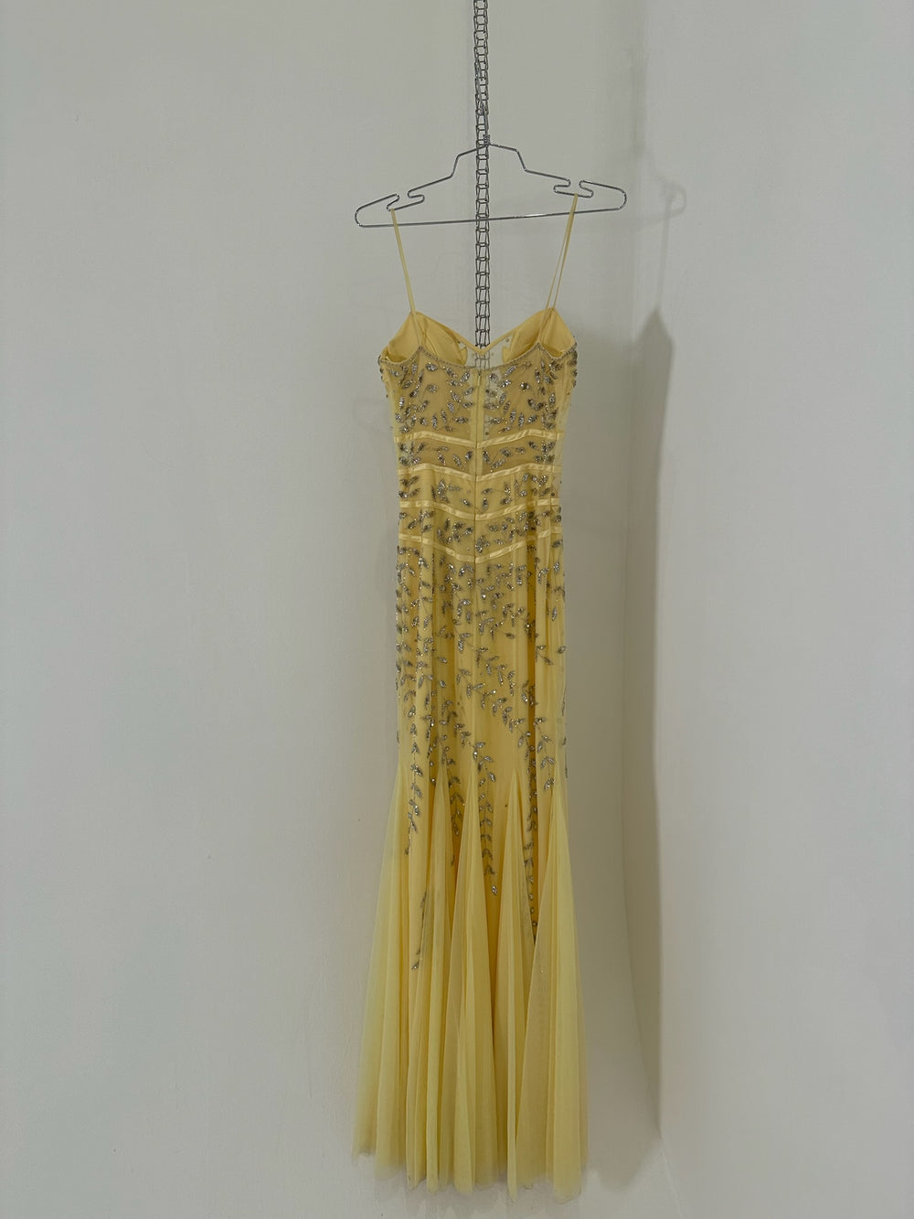 BEADED YELLOW GOWN